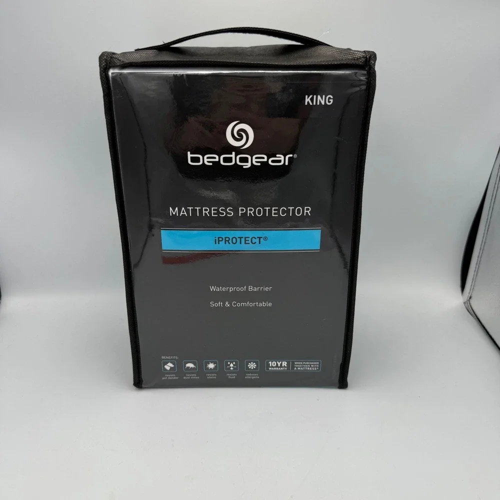 Bedgear iProtect Mattress Protector King Waterproof Allergen Barrier BGM32AWFK